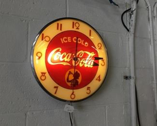 Vintage Coca Cola wall clock 