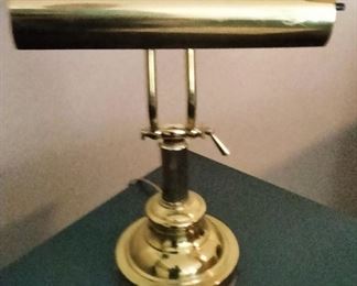 Brass desk lamp