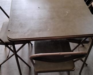 Folding Card Table and Chairs 