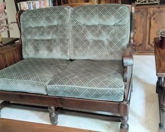 Wooden Loveseat 