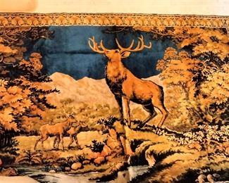 Stag decorative rug