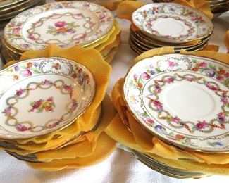 Huge lot of Schumann Arzberg Dresden flower fine china