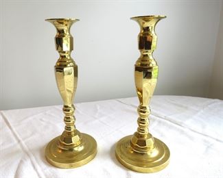 Brass candlesticks