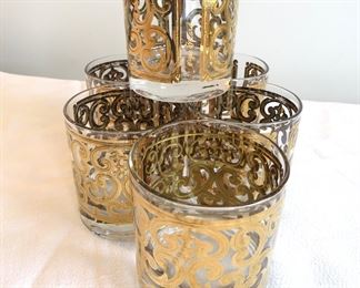 Georges Briard gold highball glasses