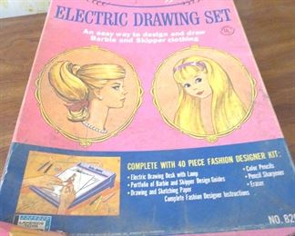 Vintage Barbie drawing
