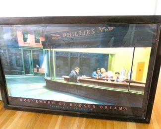 Huge framed Boulevard of Broken Dreams poster