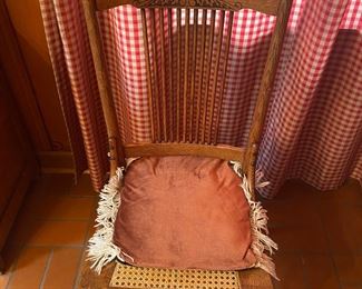 Pair of caned side chairs