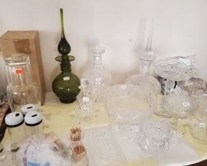 Crystal and Glass Decanters and Formal Dining Pieces