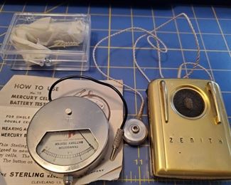 Antique Zenith Hearing Aid and Battery Tester