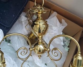 Hanging Brass Light Fixture