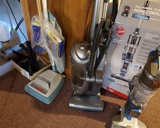 Vacuums and Steam Cleaner