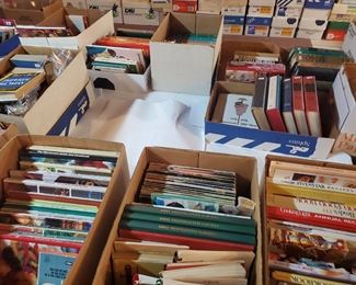 Hundreds of Books including Cookbooks