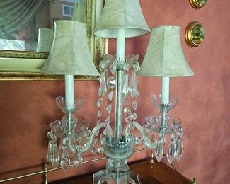 2 sets of Crystal lamps