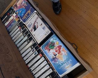 Hundreds of VHS