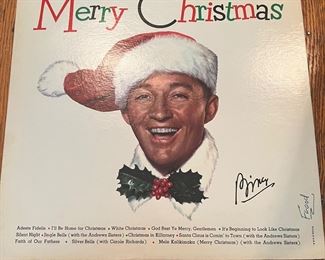 Bing Crosby signed merry Christmas