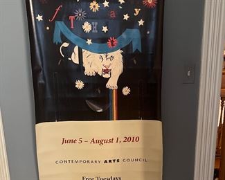 Contemporary arts, Council art illuminating space banner, June 5 through August 1, 2010