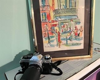 Canon camera with long lens