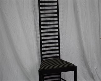 Mackintosh Hill House Style High Back Chair CHARLES RENNIE MACKINTOSH