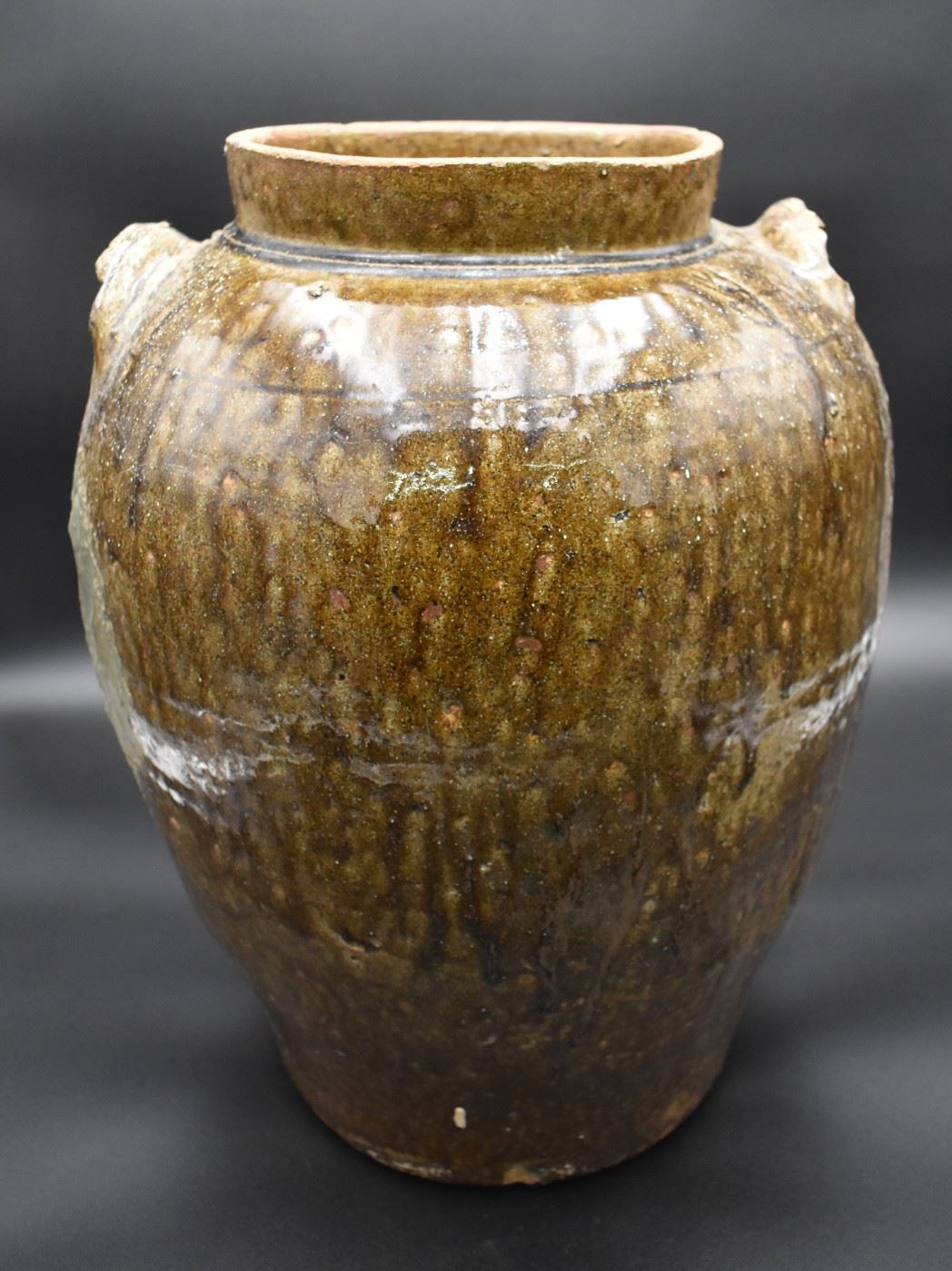 Large Southern Pottery Jar Has