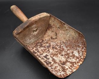 Early grain or feed scoop, barn find!