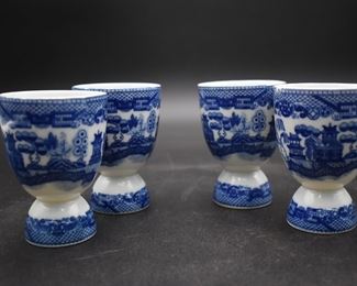 Blue Willow Egg Holders