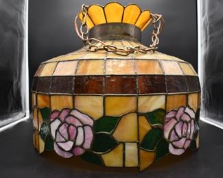 Large Hanging Stained Glass Light