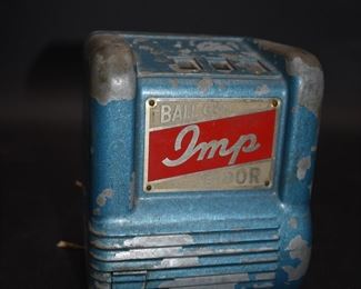 IMP Gum Ball Casino Machine w/key, WORKS!