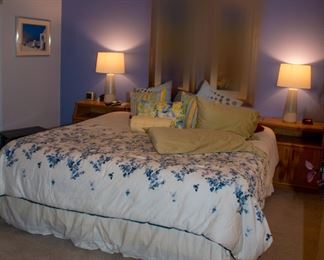 King bed and headboard, night stands(x2)