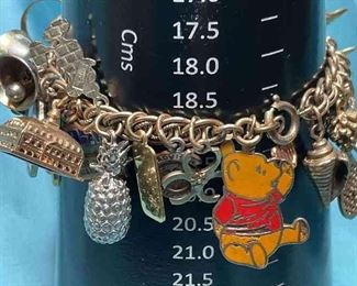 Charm Bracelet With Gold And Other Charms
