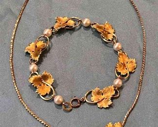 Krementz Necklace And Bracelet