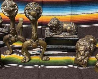 Metal Bookends Other With Lion Theme