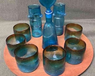 Vintage Shigemichi Aomine Teak Tray NCC National Crafts Council Japan