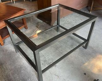 Metal Glass Coffee Table-Mercer Island Furniture With Burien Pick-up Auction