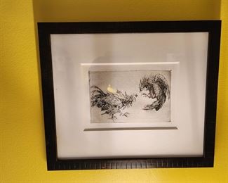 Anne Goldthwaite print 13x11 in frame