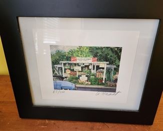 Lawrence Street Curb Market Numbered Print