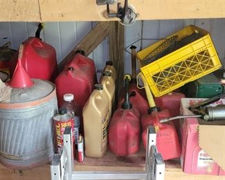 Gas cans, oils, antifreeze and more! 