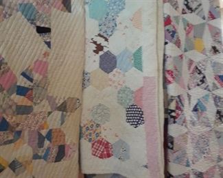 Beautiful handmade quilts - there are 14 in the sale