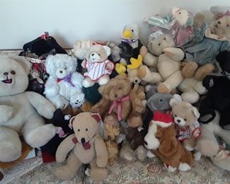 Bears who need new homes - many styles and makers