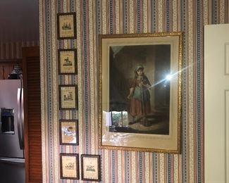 Ethan Allen set of six prints