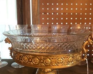 French crystal center piece