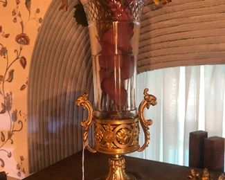 French crystal vase