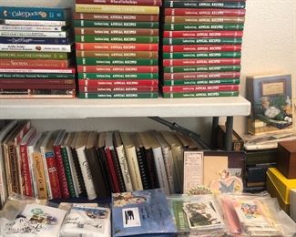 Cook books and greeting cards