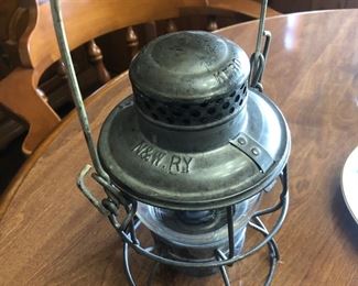 Norfork and western railroad lantern by Adlake number 400 style