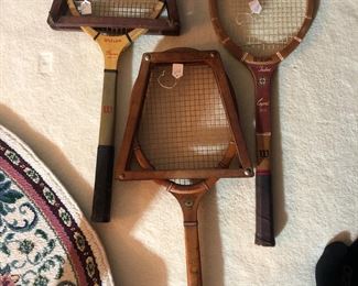 Vintage tennis rackets