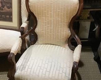 Victorian chair/ 2 of these. Goes with setee
