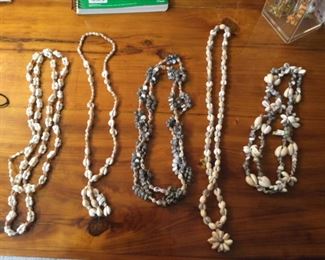 Sea shell necklaces