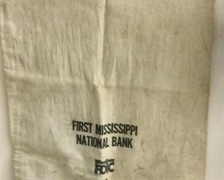 One of many vintage bank bags