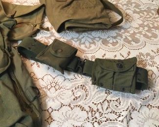 Vintage military utility belt