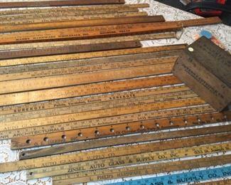 Old New Orleans advertising yard sticks