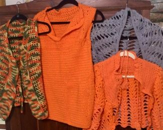 Vintage crocheted clothing